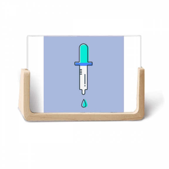 Dropper Apparatus Experiment Sign Photo Wooden Photo Frame Tabletop Display