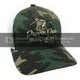 thumbnail image 1 of Droppin Drake Mallard Duck and Gun X Logo Mesh Back Trucker Hat-Camo White, 1 of 3
