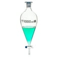 thumbnail image 1 of Dropping Funnel, 1000ml - Squibb - Glass Stopcock - Socket/Cone Size 29/32 - Borosilicate Glass - Eisco Labs, 1 of 1