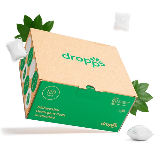 Dropps Dishwasher Detergent , Unscented, 120 Pods , Fragrance & Dye