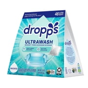 Dropps Dishwasher UltraWash Detergent Pods, Biobased, Unscented, 48 Ct