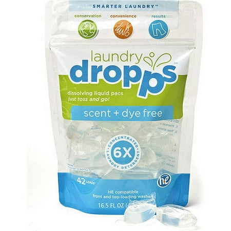 Dropps Detergent Pacs - Scent Free - 42 ct
