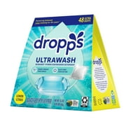 Dropps Dishwasher UltraWash Detergent Pods, Biobased, Fights Grease & Stuck On Food, Lemon Citrus Scent, 48 Count