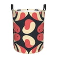 thumbnail image 1 of Drops Pattern Laundry Hamper Small Storage Basket/Toy Organizer/Dirty Clothes Bucket, 1 of 5