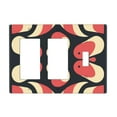 thumbnail image 1 of Drops Pattern Switch Cover Decorative Wall Plate 3-Gang 2-Decor 1-Toggle Standard Size, 1 of 5
