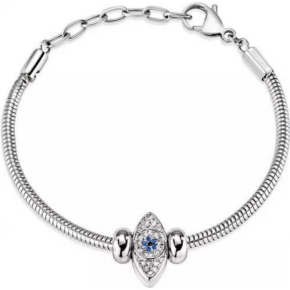 Drops Stainless Steel Women Bracelet, Black