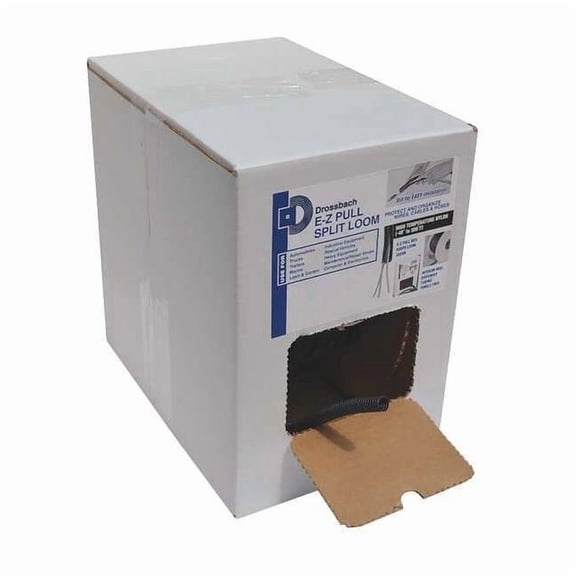 Drossbach Corrugated Tubing,Nylon,1/2 in.,100 ft DB012NDB-GRGR