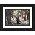 thumbnail image 1 of Drost, David 14x11 Black Ornate Wood Framed with Double Matting Museum Art Print Titled - Elk Study I, 1 of 4