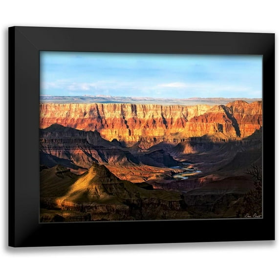 Drost, David 14x12 Black Modern Framed Museum Art Print Titled - Canyon View II