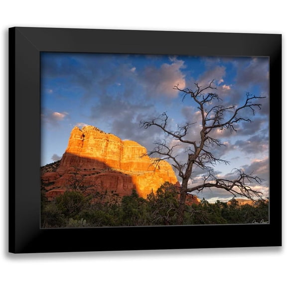 Drost, David 18x15 Black Modern Framed Museum Art Print Titled - Sunset in the Desert II