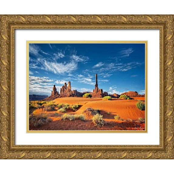 Drost, David 18x15 Gold Ornate Wood Framed with Double Matting Museum Art Print Titled - Valley Beauty V