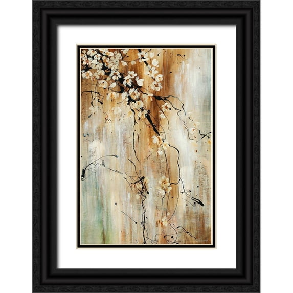 Drotar, Rikki 13x18 Black Ornate Wood Framed with Double Matting Museum Art Print Titled - Sweet Pea
