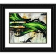 thumbnail image 1 of Drotar, Rikki 32x26 Black Ornate Wood Framed with Double Matting Museum Art Print Titled - Emerald Splash, 1 of 4