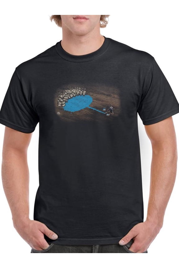 Drought Images T-Shirt Men -Ali Rastroo Designs, Male Large