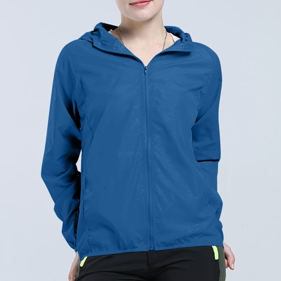 Drovellove Plus Size Men's and Women's Windproof Jacket - Lightweight Packable Raincoat with Adjustable Hood, UPF 50+ Sun Protection, Breathable Quick-Dry Shell for Hiking, Camping, Fishing, Travel
