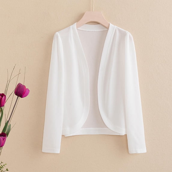 Drovellove Plus Size Women's Casual Long Sleeve Blouse Cardigan – Soft Solid Color Tunic Tops for Street Style, Office, Travel, Party, and Weekend Outings
