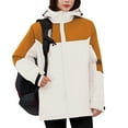 thumbnail image 1 of Drovellove Plus Size Women's Long Sleeve Hooded Coat with Zipper Pockets – Plush Velvet Fleece Windproof Jacket, Solid Casual Fall Winter Outerwear, Cozy Warm Full Zip Up for Work, Travel, 1 of 9