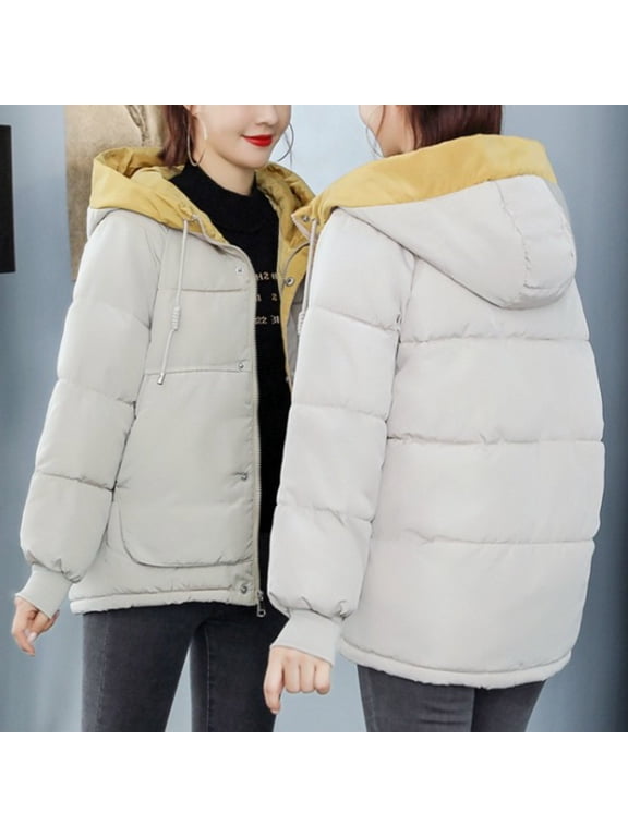 Plus Size Women's Long Sleeve Winter Coat with Hood | Casual Solid Overcoat with Waist Definition - Polyester Outerwear for Daily Wear, Travel, Work, or Weekend Getaways