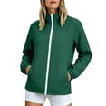 thumbnail image 1 of Drovellove Plus Size Women's Waterproof Raincoat with Pockets – Lightweight Packable Hooded Jacket for Hiking, Cycling, Camping, and Travel | Breathable All Season Outdoor Shell, 1 of 6
