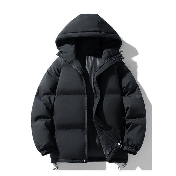 Drovellove Plus Size Women's Zip Up Hooded Parka Jacket with Pockets | Long Sleeve Fleece Lined Casual Coat for Winter, Cozy Lounge Essential for Home Relaxation or Everyday Errands