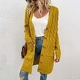 thumbnail image 1 of Drovellove Women's Button Cardigan Long Sleeve Sweater Coat - Casual Knit Open Front Jacket for Fall Winter, 1 of 9
