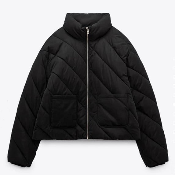 Drovellove Women's Casual Long Sleeve Parka with Zipper Pockets | Fall Winter Fashion Coat with Turndown Collar - Versatile Lightweight Jacket for Daily Wear, Work, or Weekend Outings