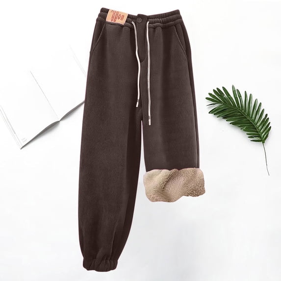 Drovellove Women's Casual Pajama Pants with Drawstring Elastic Waist - Cropped Pants Soft Polyester Straight Leg Lounge Trousers for Sleep, Lounging, or Outdoor Activities