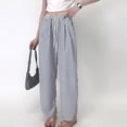 thumbnail image 1 of Drovellove Women's Cotton Casual Capri Pajama Pants with Pockets - Cropped Pants Soft, Breathable Sleep Lounge Pants for Relaxing at Home or Running Errands, 1 of 5