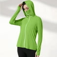 thumbnail image 1 of Drovellove Women's Full Zip Hooded Sun Protection Jacket with Detachable Face Mask | Long Sleeve Thumb Hole Rash Guard for Hiking, Fishing, 1 of 8