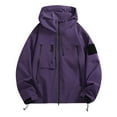 thumbnail image 1 of Drovellove Women's Hardshell Jacket Windproof Water Resistant Outdoor Running Jacket with Thumb Holes | Lightweight Full Zip Athletic Hoodie for Hiking, Travel & Casual Wear, 1 of 2