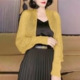 thumbnail image 1 of Drovellove Women's Knitted Cardigan Long Sleeve Hollow Out Shawl Wrap - Loose Fit Solid Color Sweater for Spring, Summer, Fall, Winter Casual Wear, Beach Cover Up, Vacation Outfit, 1 of 5