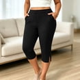 thumbnail image 1 of Drovellove Women's Plus Size Cropped Jogger Yoga Pants with High Waistedband and 4-Way Stretch - Ideal for Gym Workouts, Travel, or Casual Daily Errands, 1 of 8