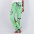 thumbnail image 1 of Drovellove Women's Printed Pajama Pants - Cropped Pants Casual Straight Leg Drawstring Elastic Waist Loose Comfy Trousers with Pockets for Lounging or Outdoor Activities, 1 of 6