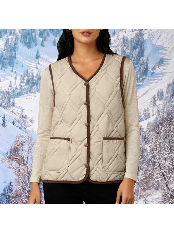 Women's Sleeveless Fleece Lined Parka Coat | Winter Warm Vest-Style Outerwear with Stretch Fabric for Casual Outings, Travel, and Outdoor Activities
