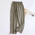 thumbnail image 1 of Drovellove Women's Velvet Leg Pants - Loose Cropped Pant Soft Knit Lounge Pajama Bottoms with Elastic Waist for Cozy Home Relaxation or Casual Sleepwear, 1 of 3