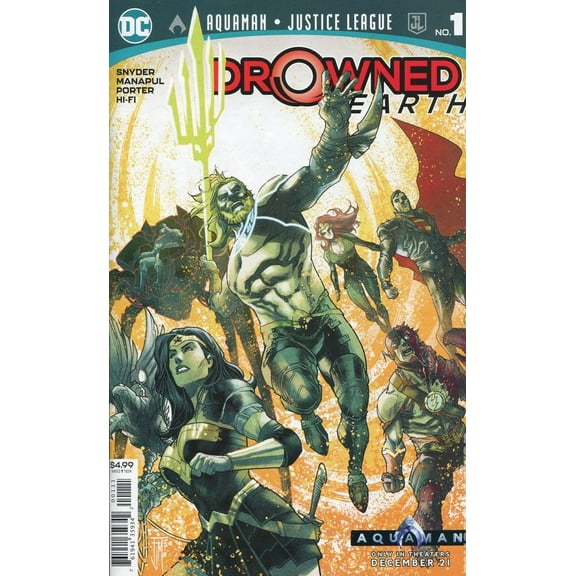 Drowned Earth # 1 - Aquaman / Justice League - DC Comic Book