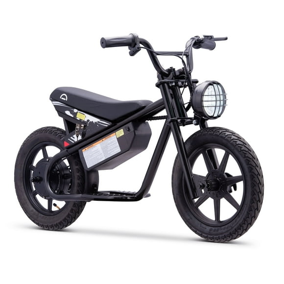 Droyd Weeler Electric Mini Bike for Kids 6-12 - 24V 8Ah Battery, 6-10 MPH, Up to 8 Miles, LED Lights