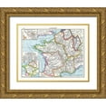 thumbnail image 1 of Droysen 18x15 Gold Ornate Wood Framed with Double Matting Museum Art Print Titled - Gaul France Spain - Droysen 1886, 1 of 4