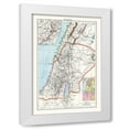 thumbnail image 1 of Droysen 4x14 White Modern Wood Framed Wall Art Titled - Middle East Palestine Israel - Droysen 1886, 1 of 5