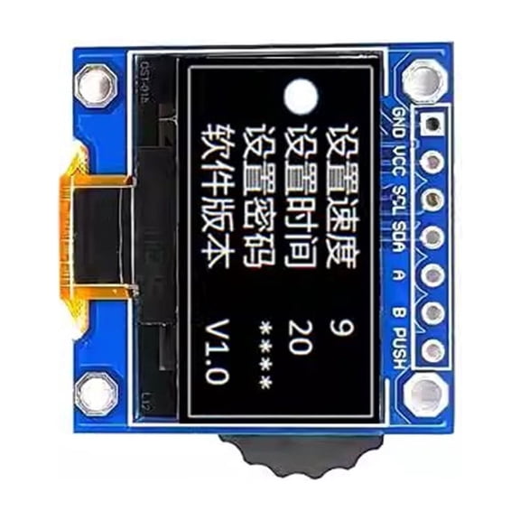 Drrntien 0.96Inch OledS IIC Display Module 128x64 SSD1306 With Rotarys Encoders Compatible for Raspberry Application Project