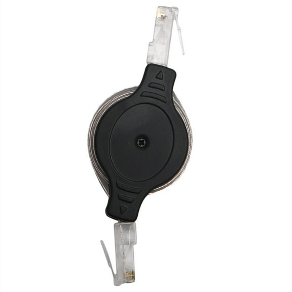 Drrntien 1.5m 5FT Extensible Cable Retractable RJ45 Internet Ethernet Network LAN Modem Router Wire Flat Ethernet Cables