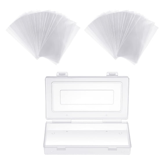 Drrntien 100 Pieces Paper Money Collection Sleeves wiht Storage Box For Collectors