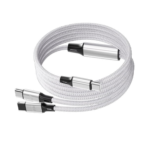 Drrntien 100W Type C Charging Cable 100W USB C to Double USB C Cord Type C Charger Cable