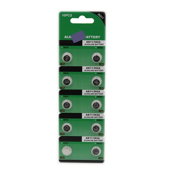 Drrntien 10Pcs High Capacity AG11 LR721 1.5V Button Cell Button Batteries For Electronics