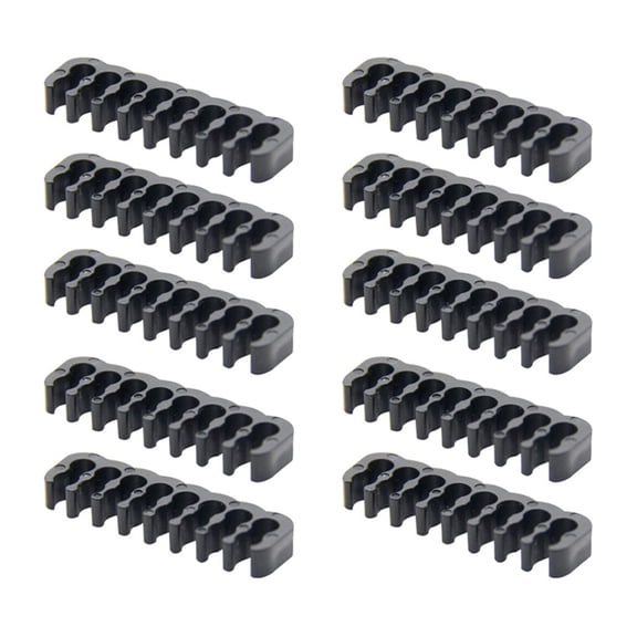 Drrntien 10pcs Cable Combs Clamp Cable Clip Organizers Computer Cable Management Comb For Organizing Cable Convenient to Use