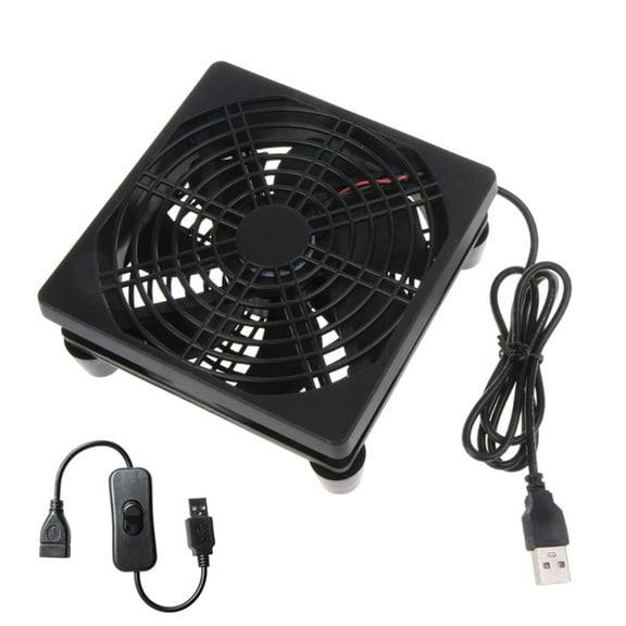 Drrntien 120mm Cooling Fan Router Cooling Silent Fan For Computer Cases Mining Rig CPU Coolers Computer Fan DC 5V USB Powerd