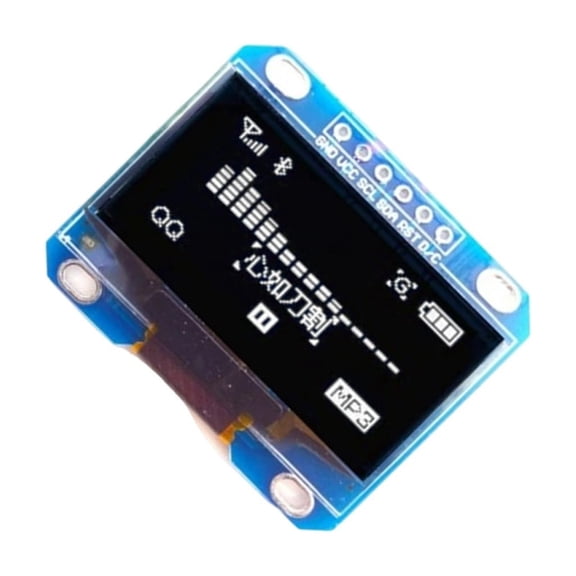 Drrntien 128x64 LED Display Module 1.3inch LED Display Module White Blue LCD LED Screen Communication Board for Electronic