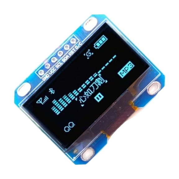 Drrntien 128x64 LED Display Module 1.3inch LED Display Module White Blue LCD LED Screen Communication Board for Electronic