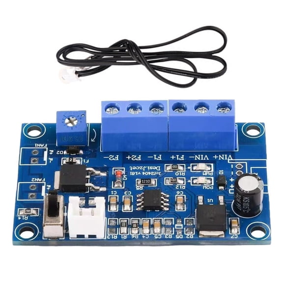 Drrntien 12V 24V PWM Fan Controller Adjustable PWM Thermostat Speed Governor