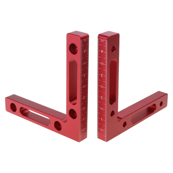 Drrntien 12x12cm L Shape Ruler Carpenter Tools for Woodworking Picture Frame Box Cabinets